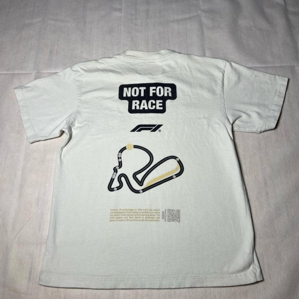 F1 Formula 1 Racing T-Shirt with black race track graphic